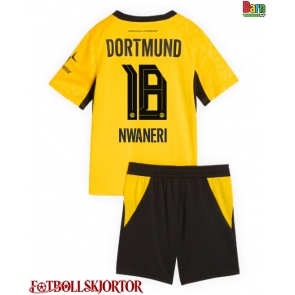 Borussia Dortmund Ethan Nwaneri #18 Hemmakläder Barn 2026-27 Kortärmad (+ Korta byxor)